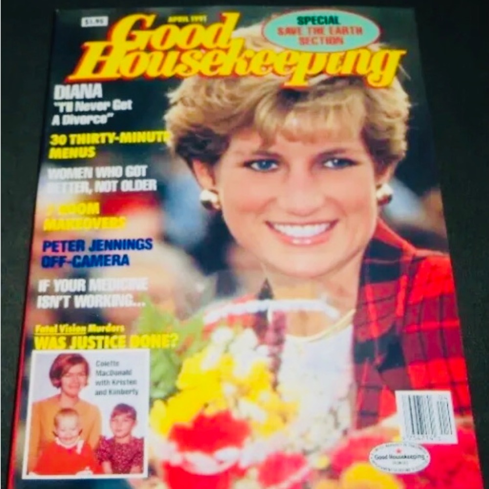 1991 APRIL GOOD HOUSEKEEPING MAGAZINE - PRINCESS DIANA COVER - B 2813